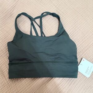 Lululemon Energy LongLine Bra in RainForest Green